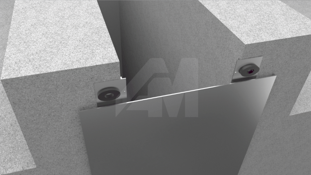 Tapajuntas de Aluminio para pared en muros