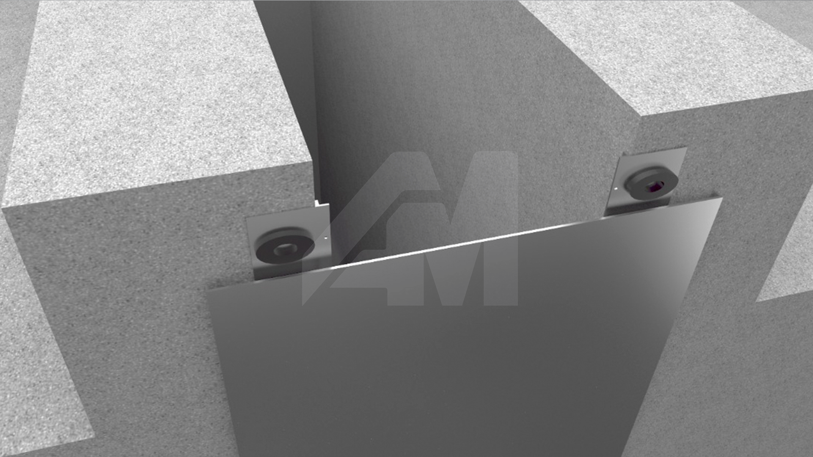 Tapajuntas de Aluminio para pared en muros